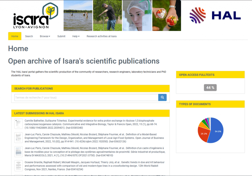 Open archive of Isara's scientific publications